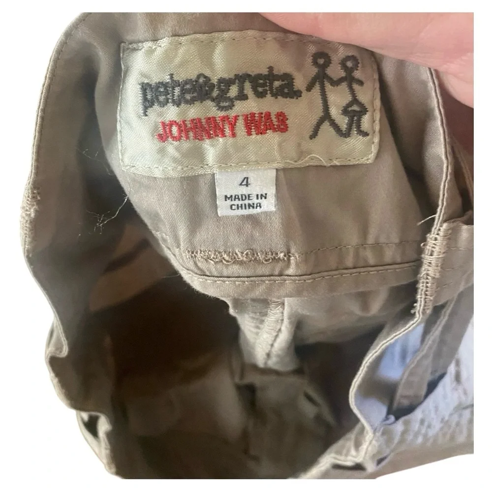 Johnny Was Pete & Greta Tyla Belted Cargo Pants Sz 4